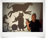 Smaller Scholar Shadow Puppetry